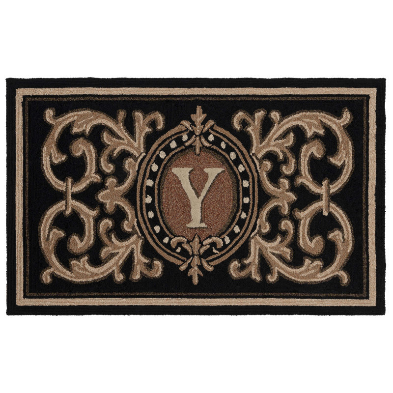 Analucia Personalizable Outdoor Doormat, 30" W x 48" L, Y