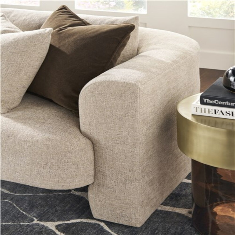 Vanguard Glass Pedestal End Table