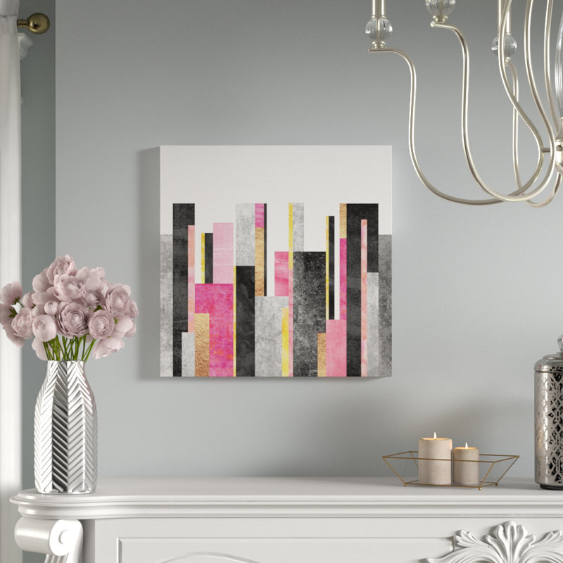 Skyline, impression sur toile tendue, H 12 po x l 12 po x P 0,75 po, Pas de tapis, Toile tendue