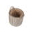 Wicker 2 Piece Lined Log Storage Basket Set