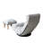 Multifunctional Reclining Chair With Linen Padding For Extra Comfort Adjustable Dormitory - Comfortable Linen, Metal Frame