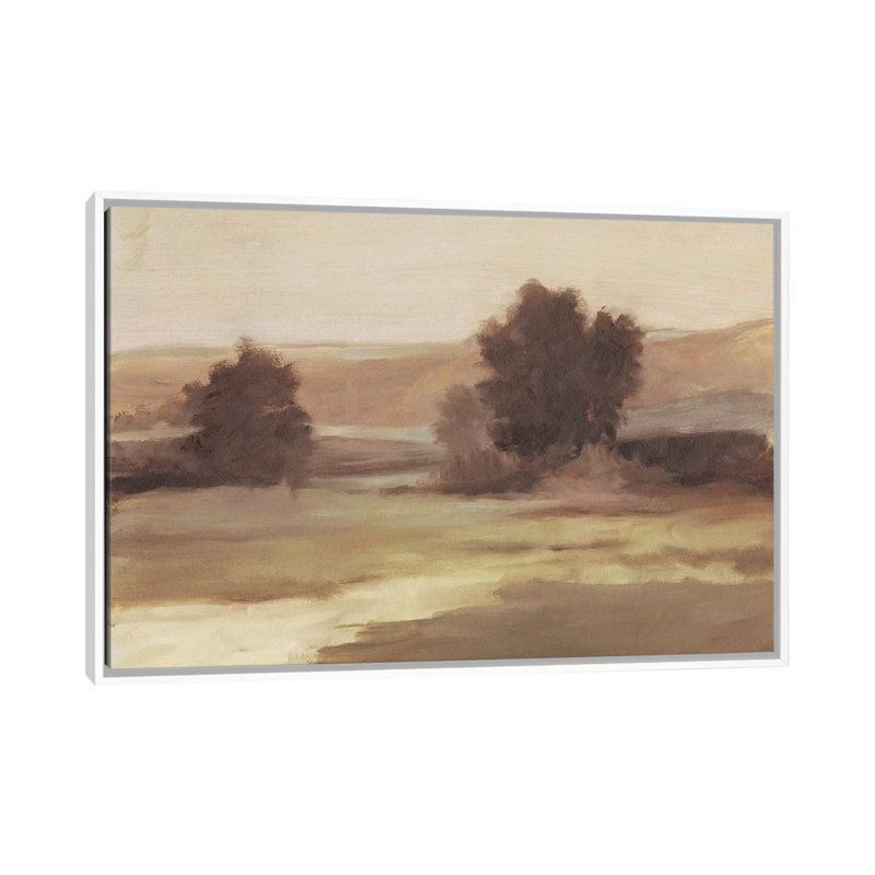 "Discrète Landscape II" par Ethan Harper, reproduction d’art, Pas de tapis, Toile blanche encadrée