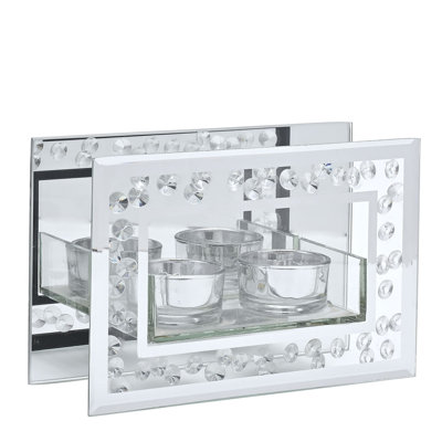 12Cm Glass Tabletop Votive Holder