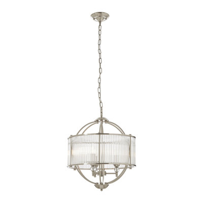 Coline 3 - Light Silver Sphere Pendant