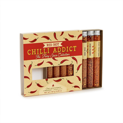 Global Hot Seasoning Blends 7 po - Ensemble de 8 tubes en verre