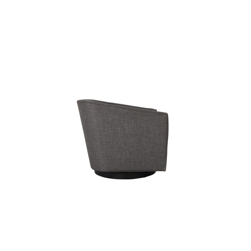 Leroy Swivel Barrel Chair, Taupe Twill
