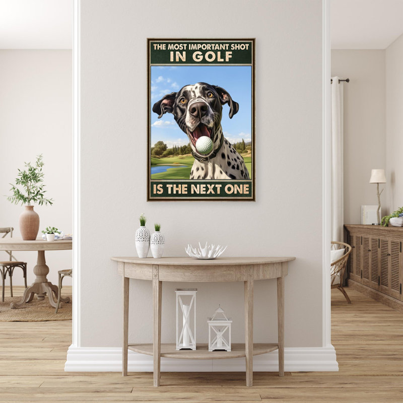 " The Most Important Shot In Golf - 1 Piece Rectangle Graphic Art Print On Wrapped Canvas ", L 16 po x H 20 po