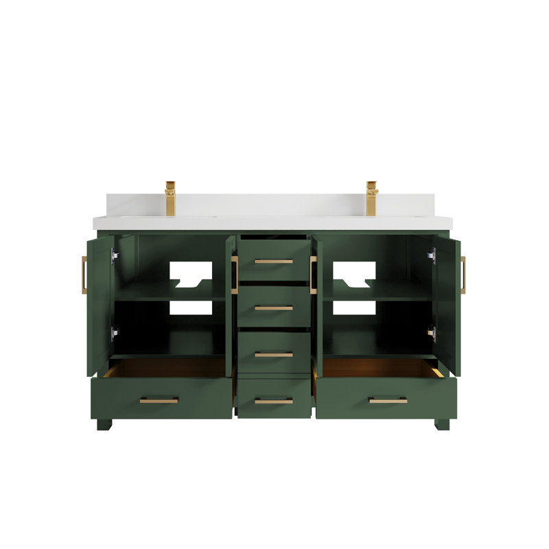 Ensemble de meuble-lavabo double 60 po Malibu