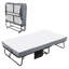 Lit portable pliable avec matelas de qualité supérieure et cadre robuste pour adultes