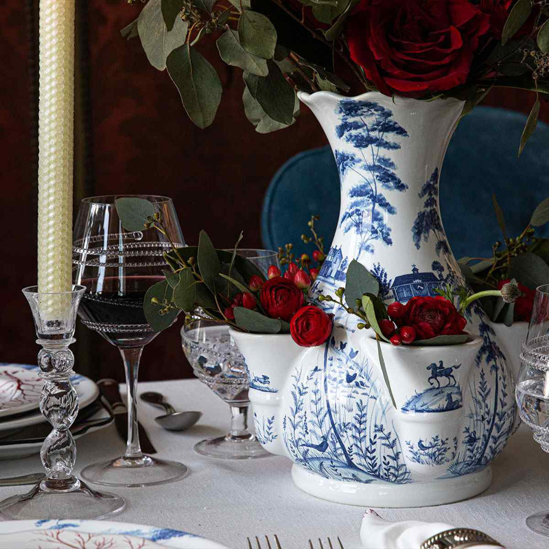 Country Estate 11.5" Tulipiere Vase- Delft Blue