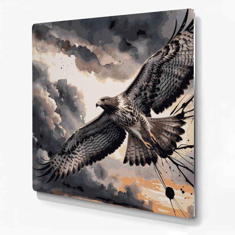 Art mural en métal Birds Zone, H 16 po x l 16 po