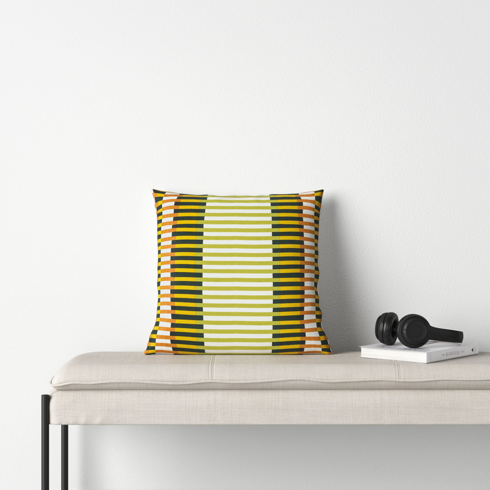 Jason Wu 22" x 22" Cotton Pillow Cover, 22" x 22", Down Fill