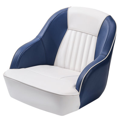 White Premium Pontoon Boat Seat Captain Bucket Seat Rgonomic Captains Bucket Waterproof Boat Cabin Captain Chair