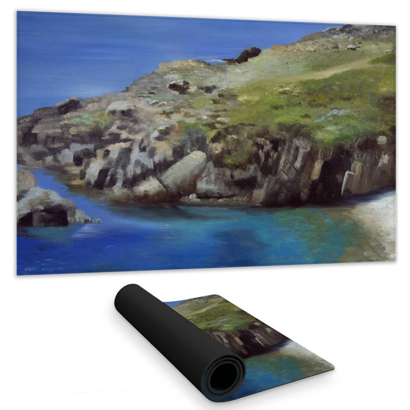 Spanish coast - 14.00"x24.25" Desk mat