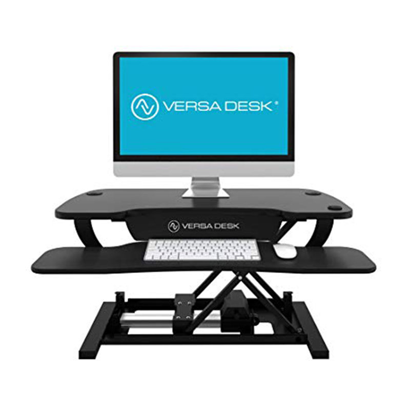 Convertisseur de bureau debout à hauteur ajustable, Noir, H 20 po x l 40 po x P 24 po