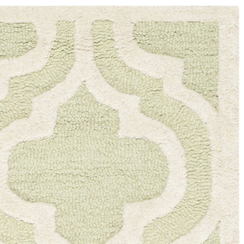 Cannen Hand Tufted Wool Geometric Rug, Runner 2'6" x 8'