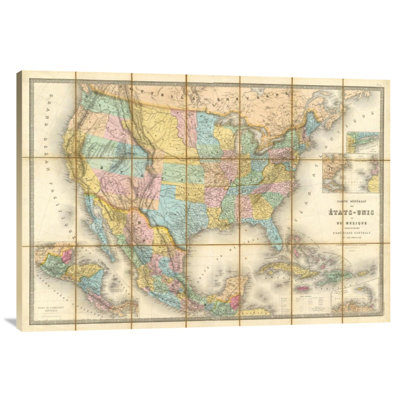" Carte Generale Des Etats, 1865 "