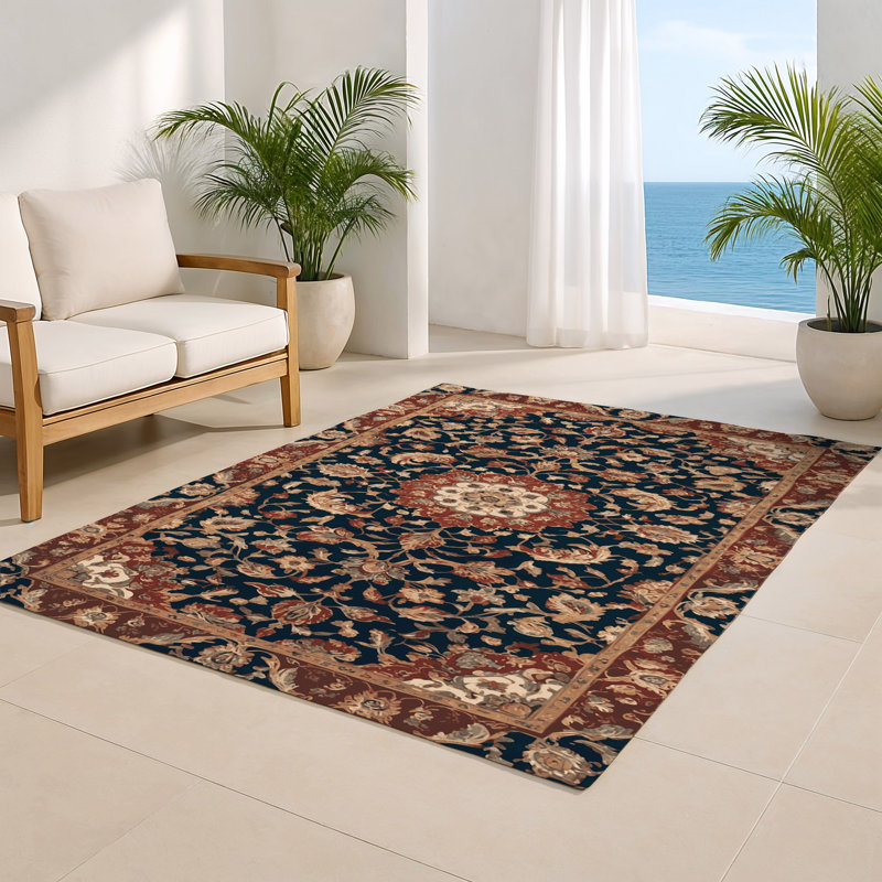 Tapis d'intérieur et d'extérieur brun Persian, Rectangulaire 3 pi x 5 pi