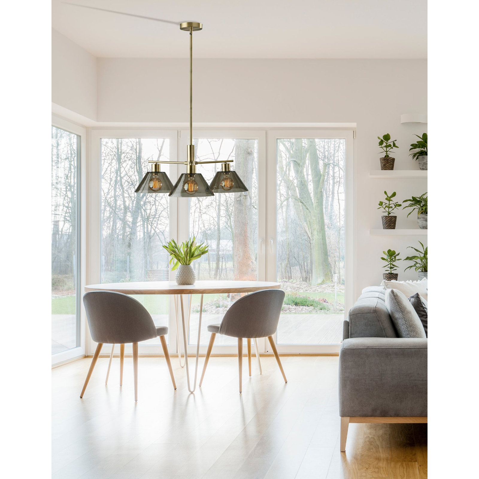 Anastasia 3 - Light Metal Drum Chandelier