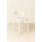 Set Of 2 Faux Leather Counter Height Stools With Open Back, Arched Silhouette And Footrest, Cream White