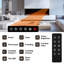 Brayden Studio Black Electric Fireplace-732981304