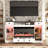 Fireplace TV Stand with LED Lights