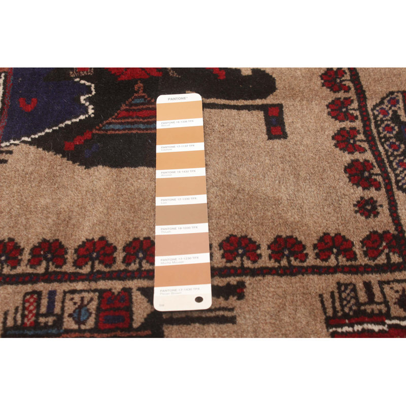 Isolde One-of-a-Kind 6'9" x 9'5" New Age Rectangle Wool Area Rug in Tan