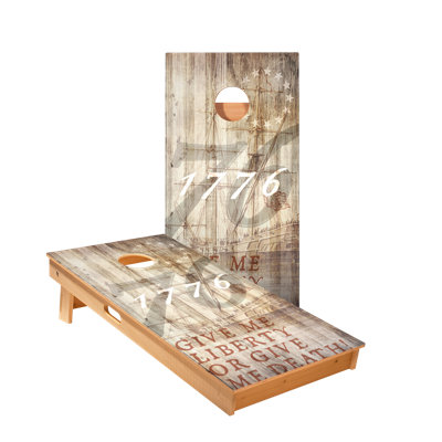 1776 Tan Star Cornhole Boards