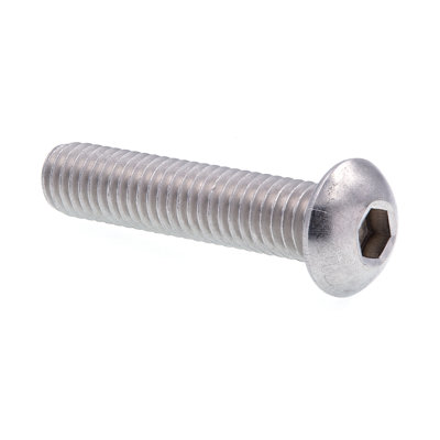 Socket Cap Screws, Button Head, Hex (Allen) Drive, 1/2 in-13 X 2 in (5 Pack)