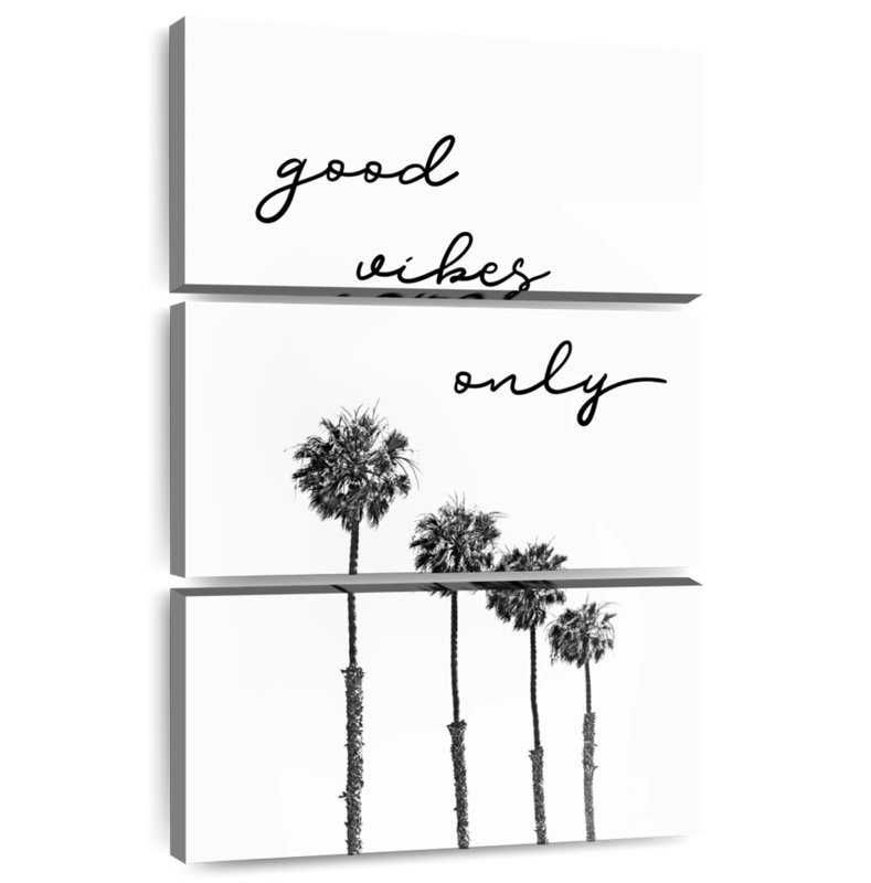 Harnek Palm Trees Good Vibes Only, H 32 po x l 20 po