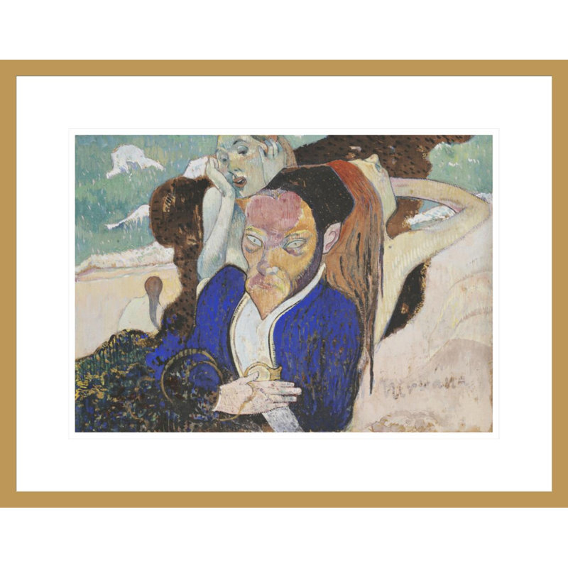 Nirvana: Portrait of Meyer de Haan par Paul Gauguin - Estampe numérique encadrée, H 17,16 po x l 21,75 po