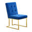 Chaise moderne en velours capitonnée-1723474454