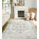 Machine Washable Area Rugs For Living Room Non-Slip Backing Foldable Boho Floral Carpet Rugs