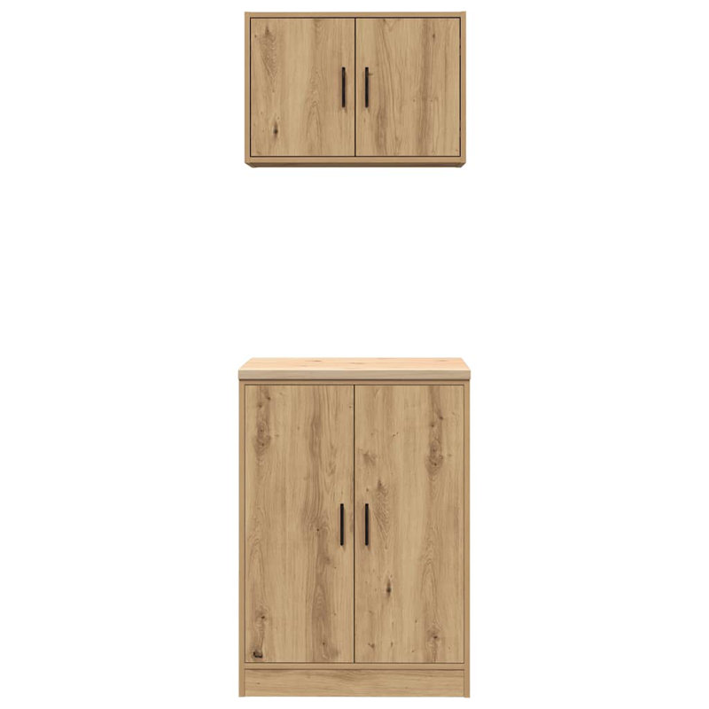 2 Piece Garage Cabinet Part Or Accessory, Artisan Oak