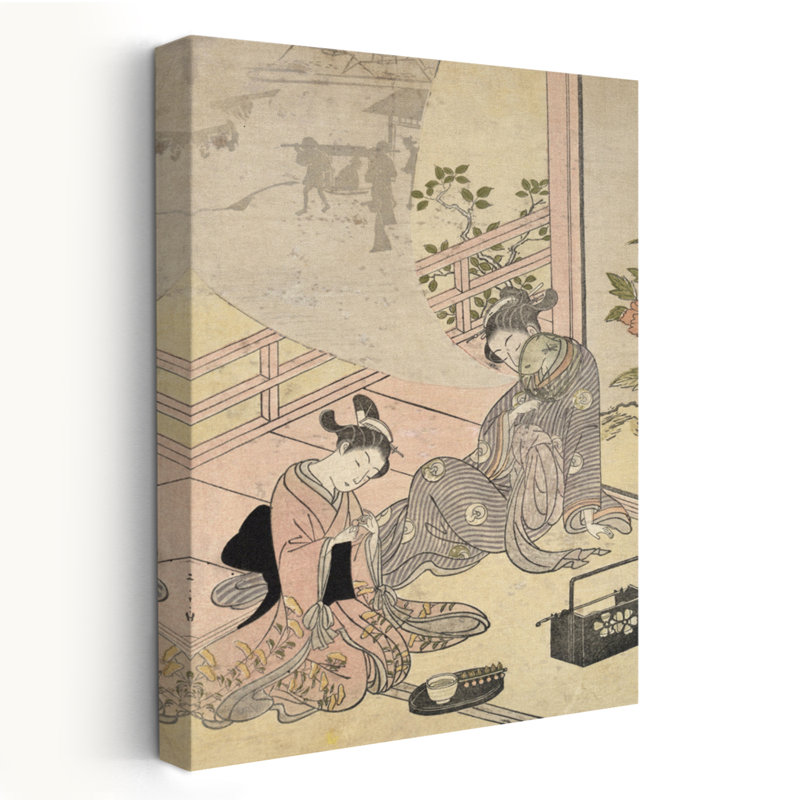 Courtesan Dreaming - musée multicentrique, art figuratif asiatique, Japon, Ukiyo-E, H 60 po x l 40 po