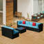 Ensemble de canapé modulaire en U 5 pièces avec coussins (canapé de patio) 5 pièces PE-1821688480-1827261243