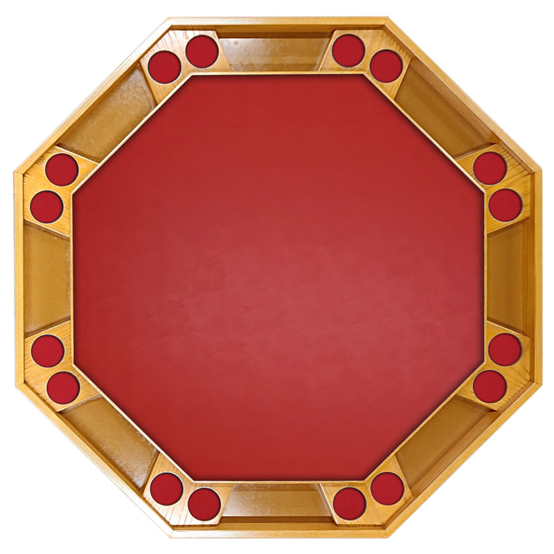 Table de poker Classic, L 57 po x P 57 po x H 29,5 po, Pacanier, Feutre rouge