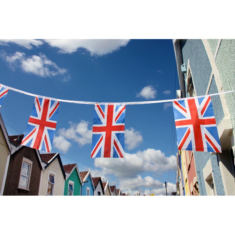 British Jubilee Bunting - Wrapped Canvas Print, 51cm H x 76cm W x 3.8cm D
