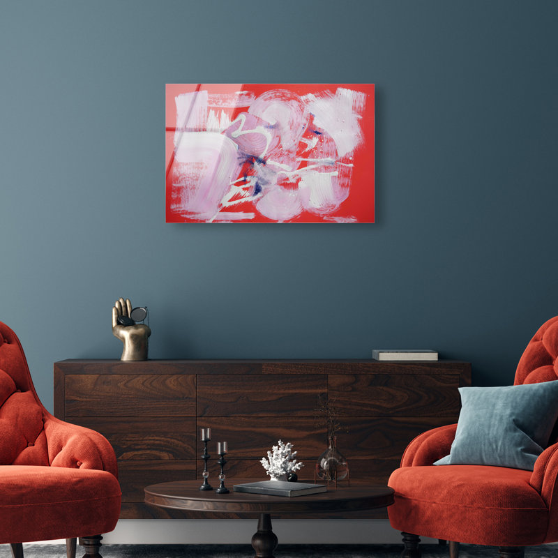 Passion Fruit Berry Blend Canvas Abstract Print by Oliver Gal, 20"H x 30"W, High-Gloss Acrylic Print