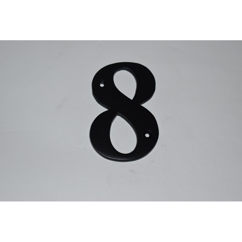 Dravin 14cm H Metal House Number, 8