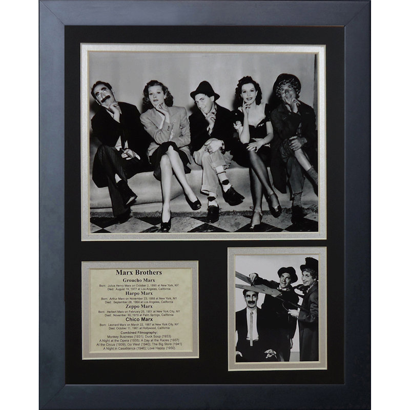 Souvenirs encadrée marx brothers
