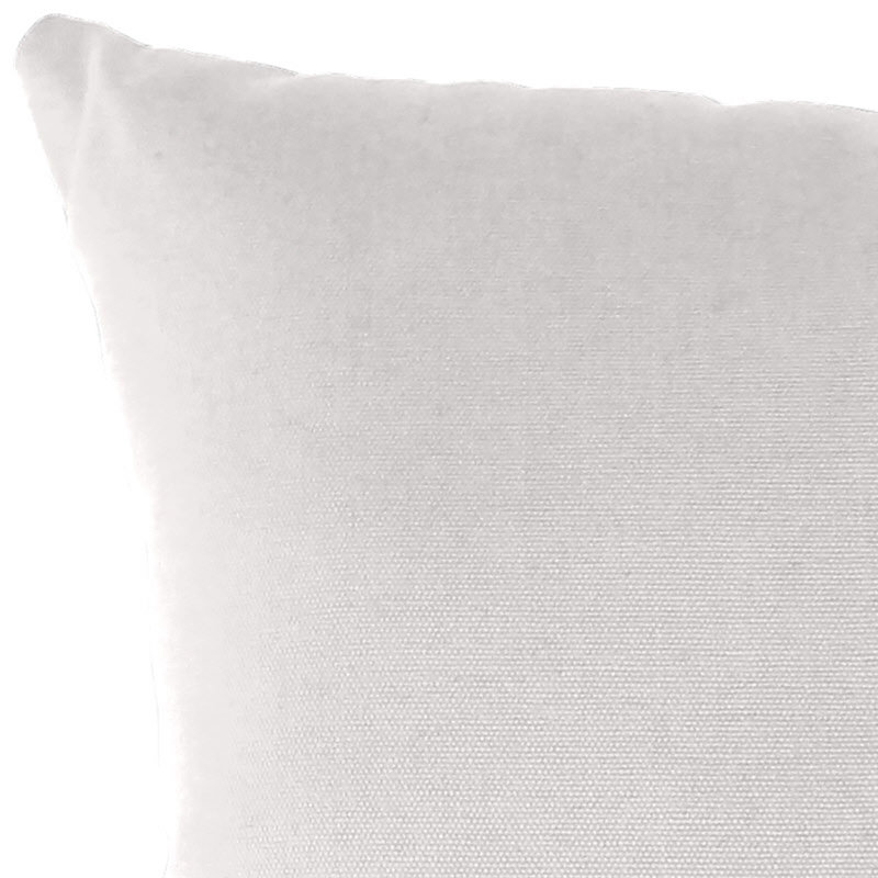 Sunbrella Outdoor Throw Pillow, Canvas Natural Off-White, 16" H x 16" W