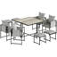 Steel Patio Dining Set Table,