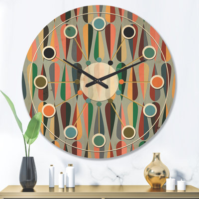 Horloge murale abstraite