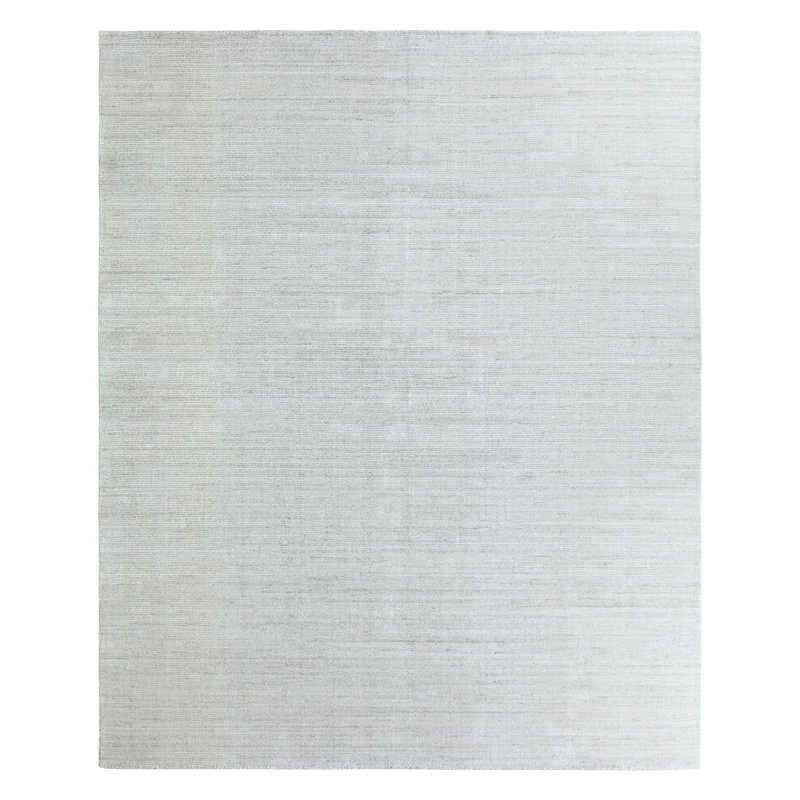 Tapis ivoire / gris clair tissé à la main Hambourg, Rectangle de 5 pi x 8 pi