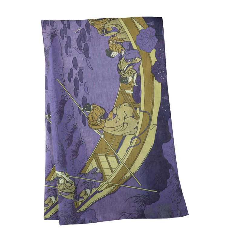 Hague Tea Towel Kitchen Towel, Poly Twill, Yellow