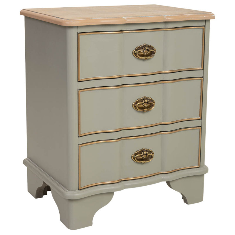 Eadyn 50cm W Manufactured Wood Bedside Table