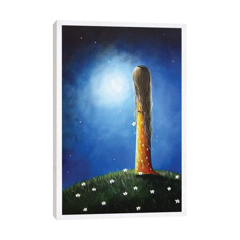 Blue Skies Ahead - Print on Canvas, 66.04 cm H x 45.72 cm W, White Framed