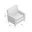 Fauteuil de 30 po Olvera