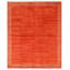 Tapis orange en laine noué à la main de conception unique 6 pi 8 po x 8 pi 1 po nouvel âge Moorehouse